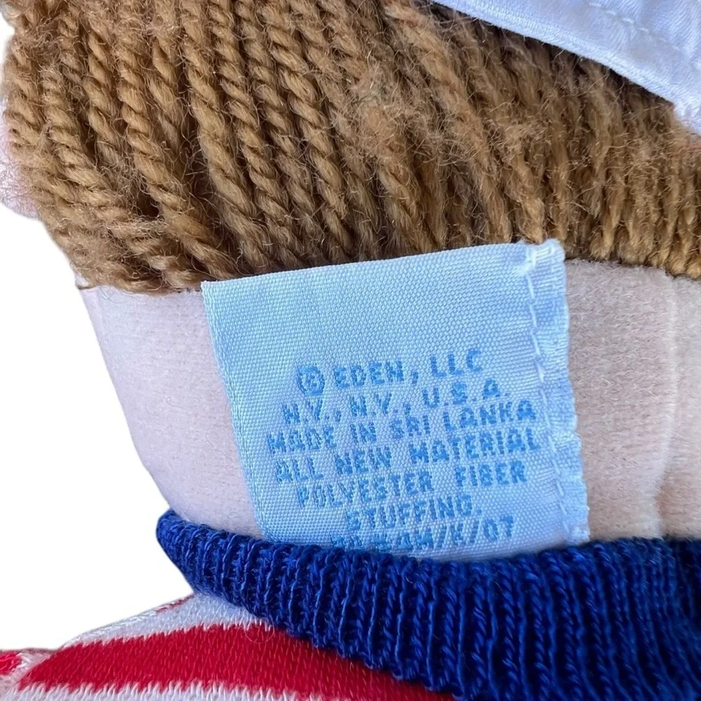 Vintage Oshkosh Eden Boy Plush Doll 14”